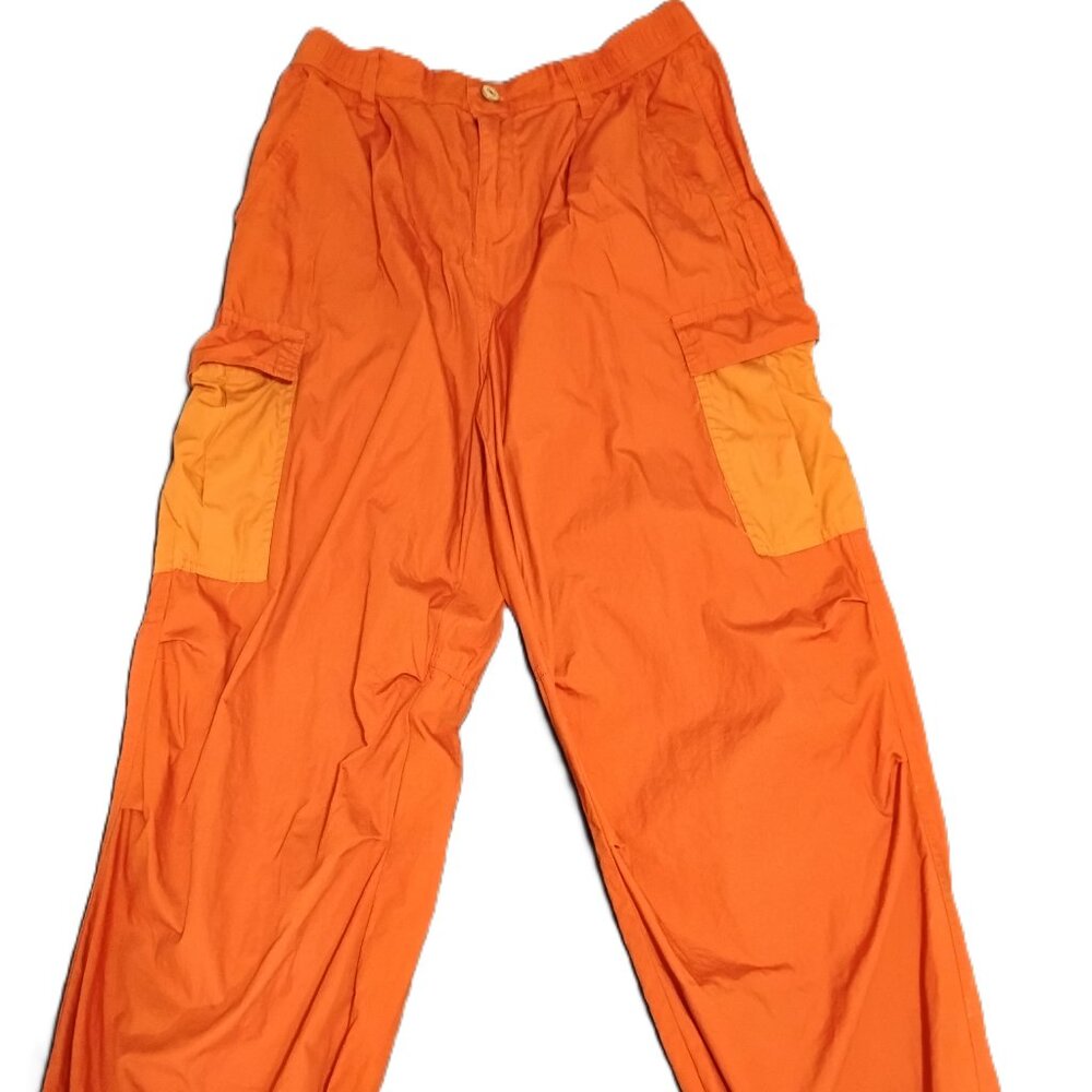 Forever 21 Red Cargo Jogger Pants – Adjustable Hem – Size M